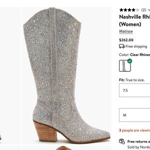Sparkly rhinestone cowboy boots